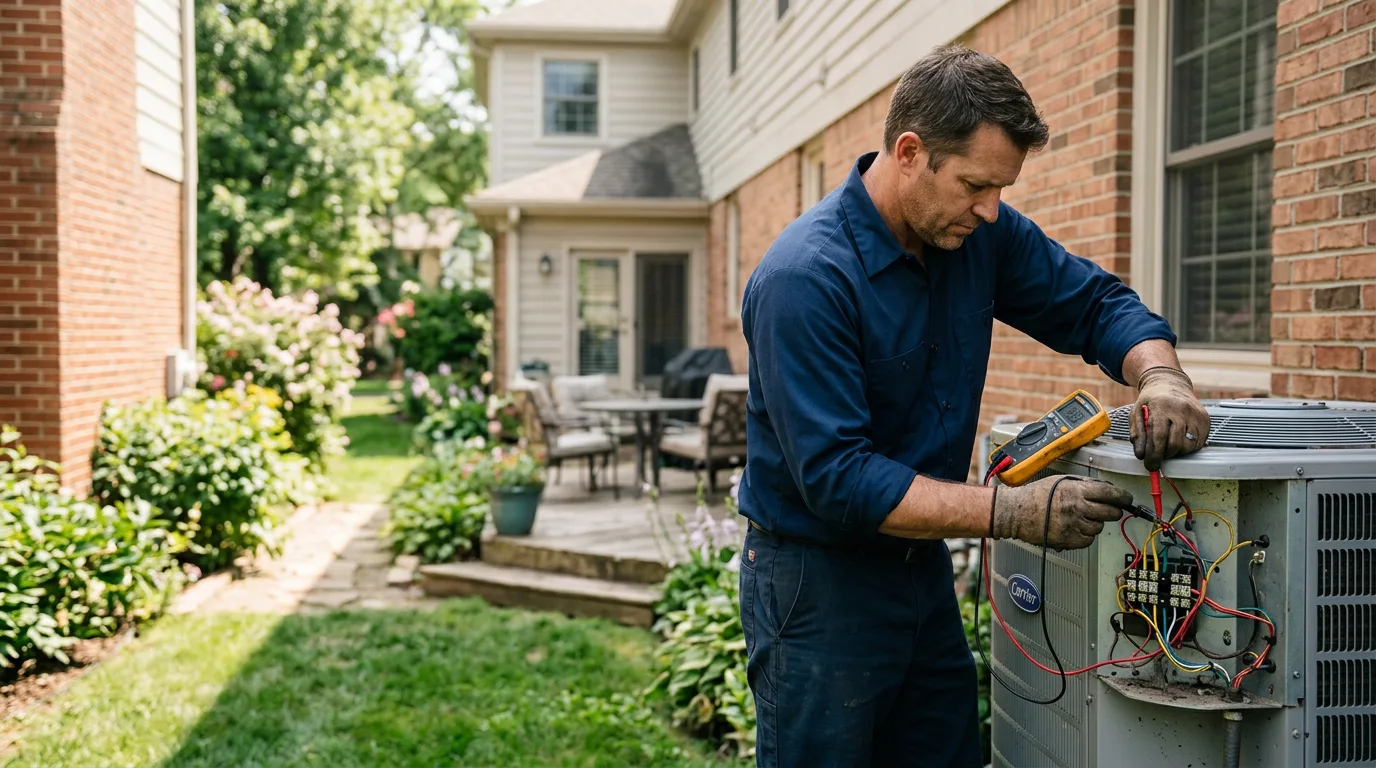 HVAC technician working near Fort Montgomery, NY